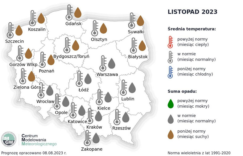 Na północy i północnym zachodzie to może być suchy listopad