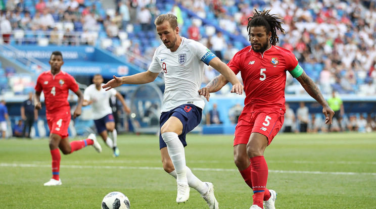 Harry Kane (balra) remekel, gólkirályjelölt a vb-n /Fotó: GettyImages