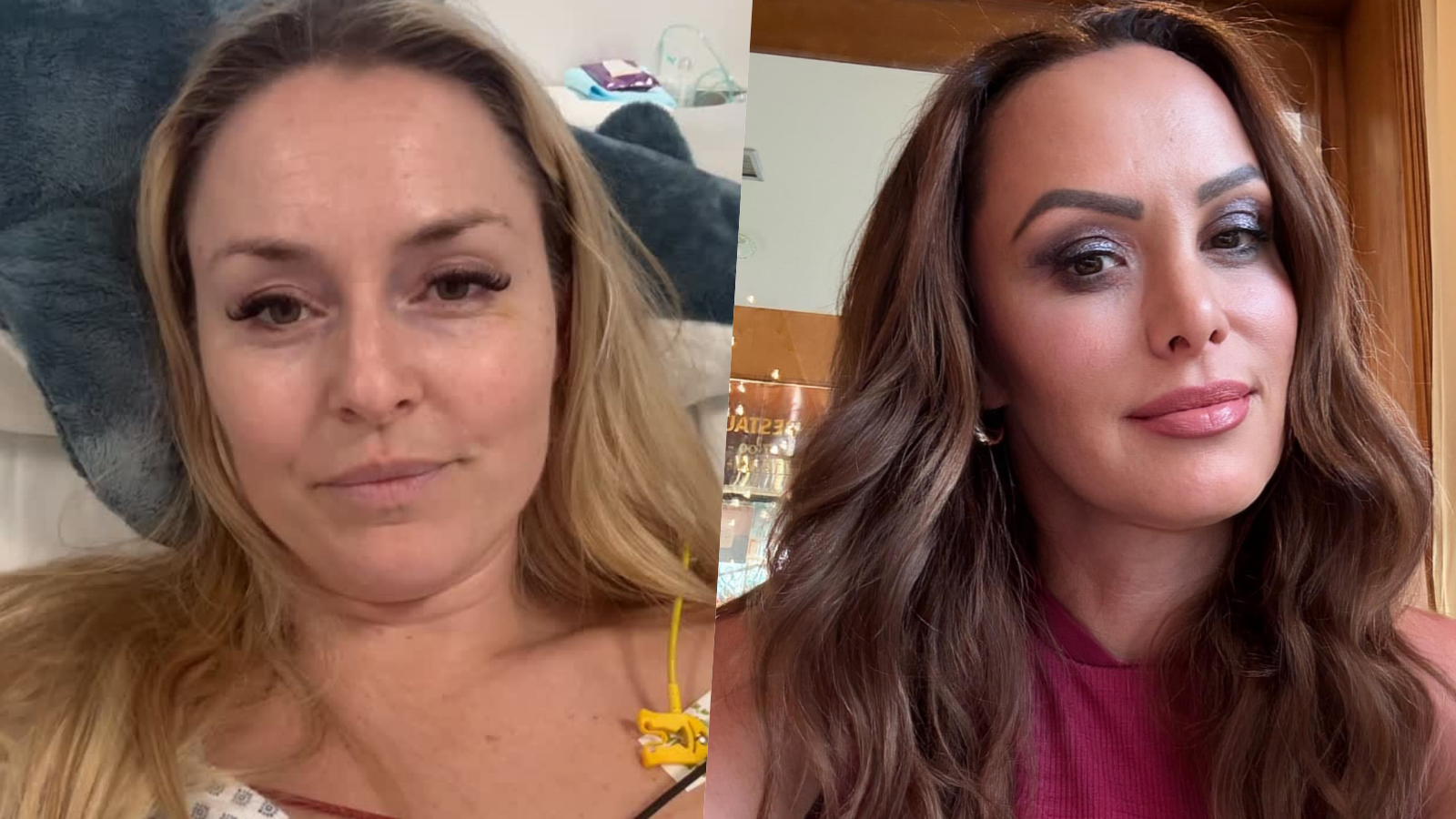 Americká lyžiarka Lindsey Vonn a exmilenka Borisa Kollára Martina Sabbatini.