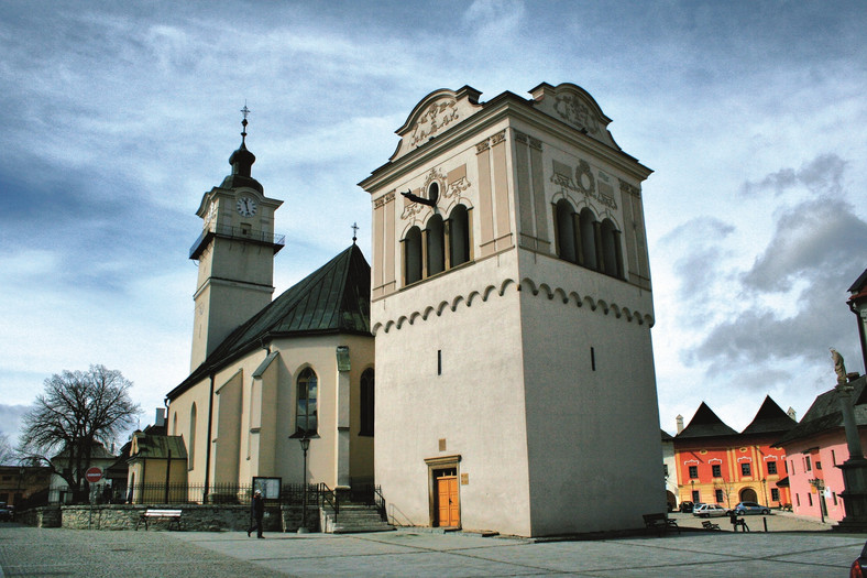 Spiska Sobota - Dzwonnica i kościół Św. Jerzego w Spiskiej Sobocie