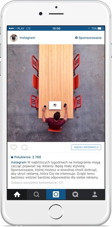 Elementy sponsorowane pojawią się także w polskim Instagramie