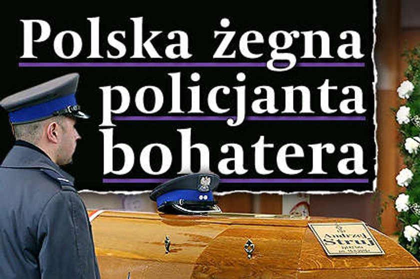 Pożegnanie policjanta bohatera. Łzy na mundurach