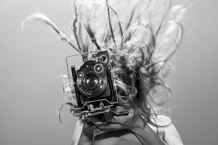 "Twarze aparatu" uatorstwa Jean-François Cantrela. 1. miejsce w kategorii Portrety (seria)