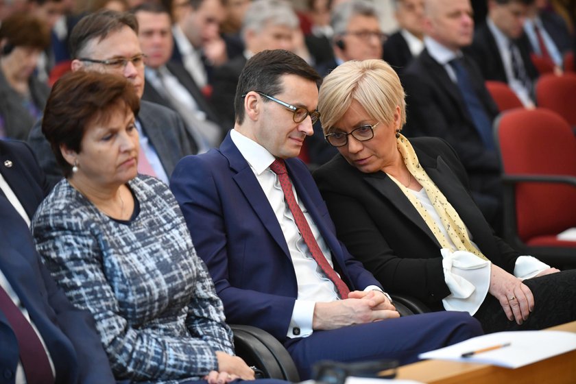 Mateusz Morawiecki i Julia Przyłębska