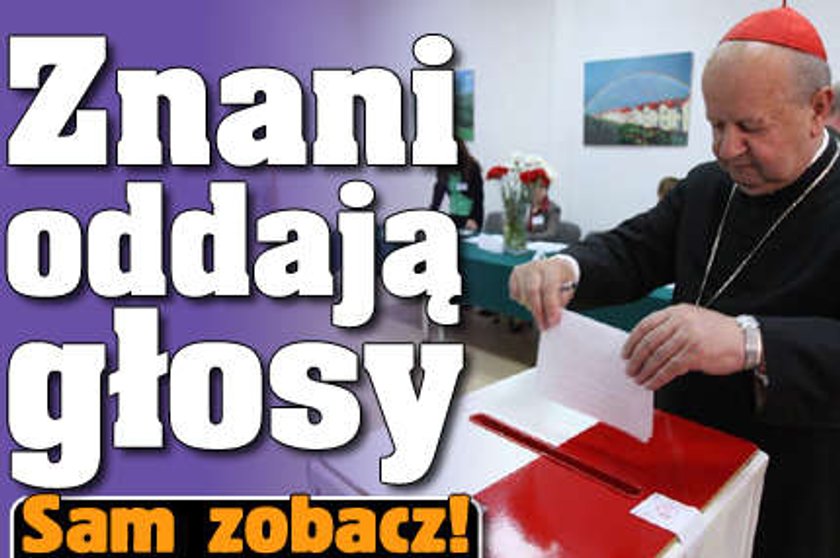 Znani oddają głosy. Sam zobacz!