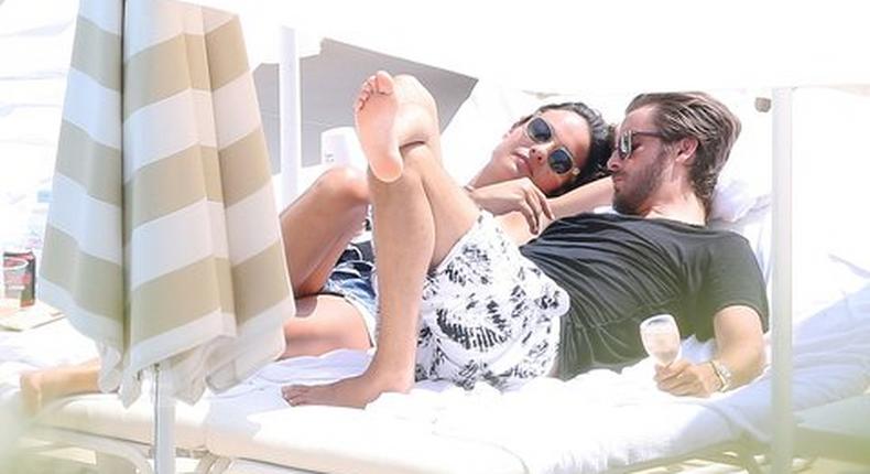 Scott Disick and Chloe Disick enjoying France