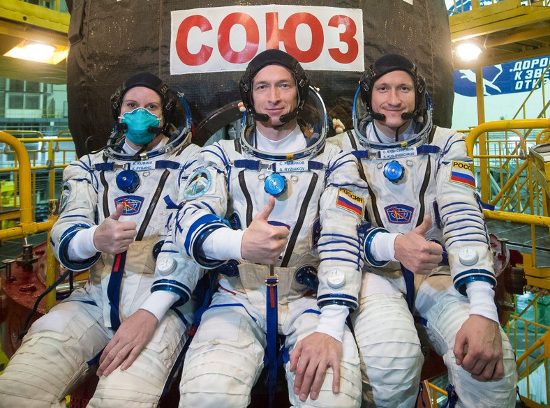 NASA - lot astronautów na ISS