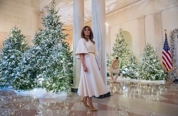 Świąteczne dekoracje w Białym Domu w 2017 r.