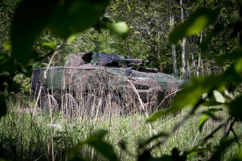 Nowy kamuflaż polskiej firmy Miranda Military założony na Rosomaka