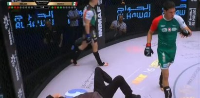 Piekielny nokaut w MMA. Potężnym ciosem załatwił... sędziego! [WIDEO]