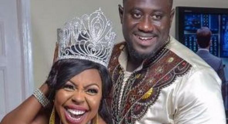 Afia Schwarzenegger with husband Lawrence Abrokwa