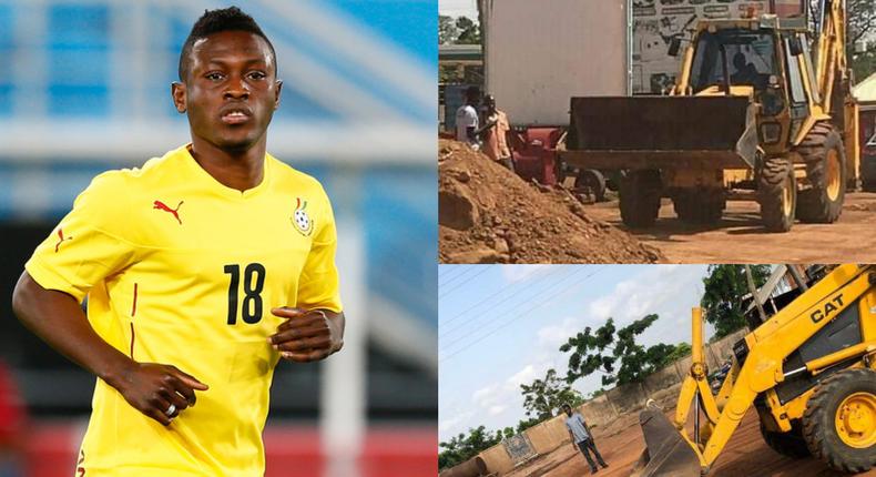 Ghana striker Majeed Waris funds grading of deplorable in Tamale