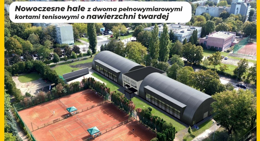 Nowy obiekt przy ul. Lubińskiej pozwoli m.in. na rozwój oferty półkolonii i szkoleń tenisowych. 