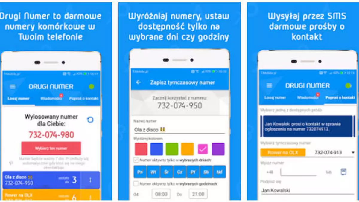 2nr to prosta aplikacja, która da ci drugi numer. Bez nowej karty SIM