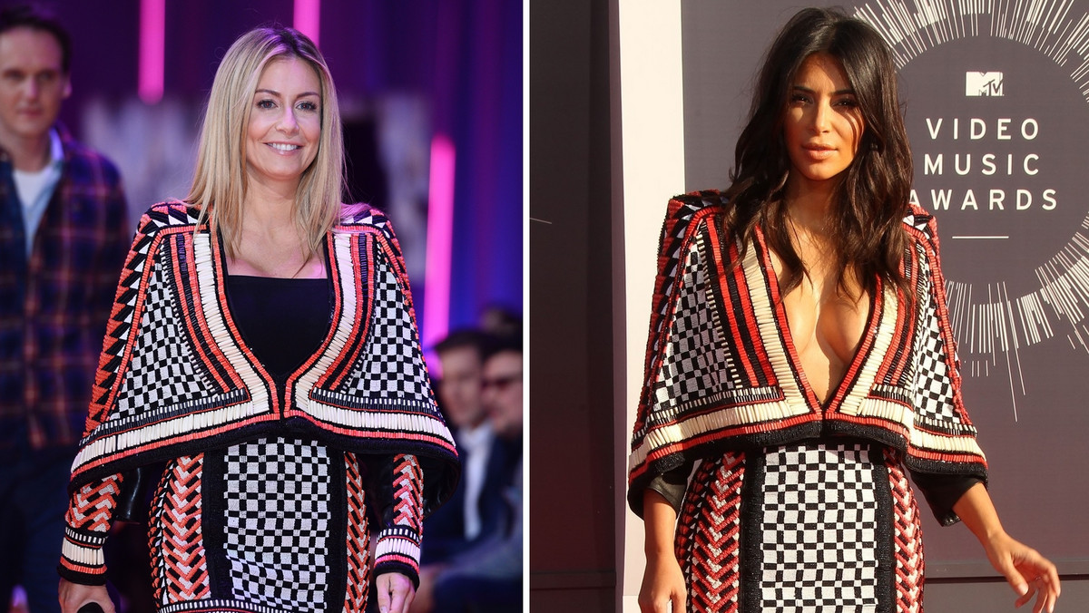 Kim Kardashian i Małgorzata Rozenek w takiej samej sukience. Która wygląda lepiej?