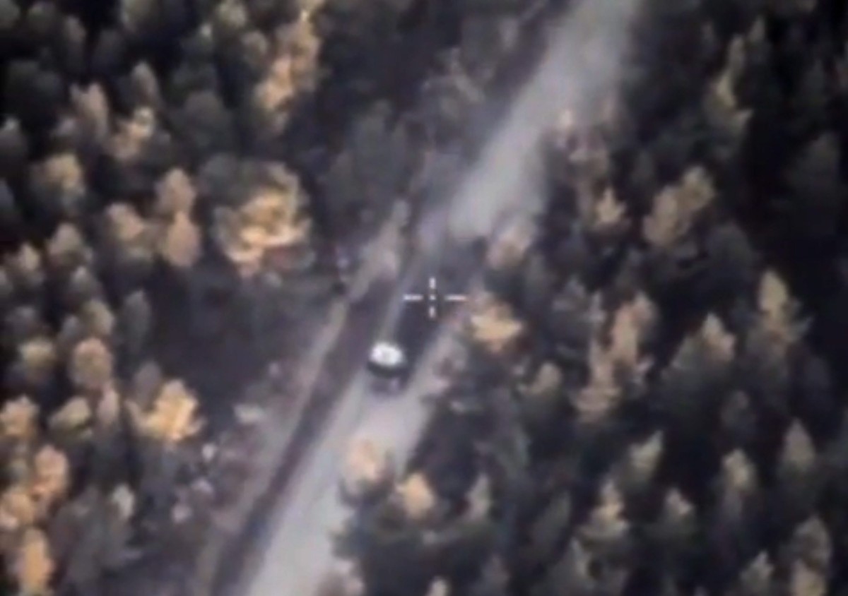 Zdjęcia rosyjskiego drona nad Syrią