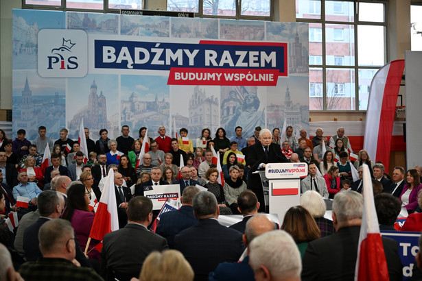 Jarosław Kaczyński na spotkaniu w Leżajsku