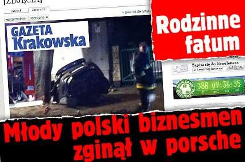 Rodzinne fatum. Młody polski biznesmen zginął w porsche