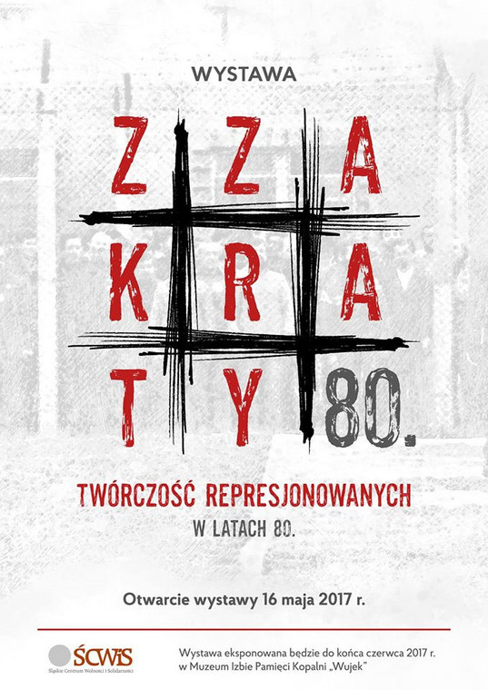 Wystawa "Zza kraty" - plakat