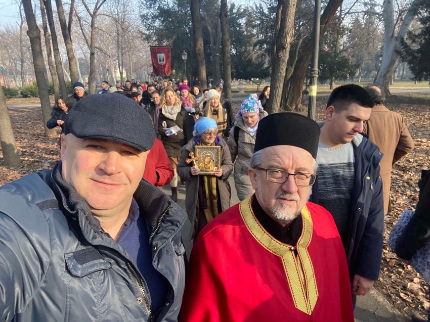 Litija u Beogradu - podrška verujućem narodu u Crnoj Gori