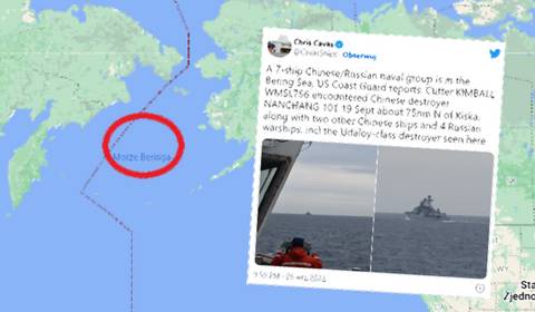 Chińskie i rosyjskie okręty u wybrzeży USA. NATO ostrzegało