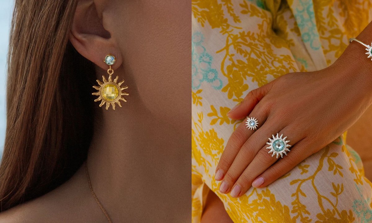 Biżuteria z motywem słońca uchodzi za chroniącą przed negatywnymi energiami i wpływami, dodaje mocy. To hit lata