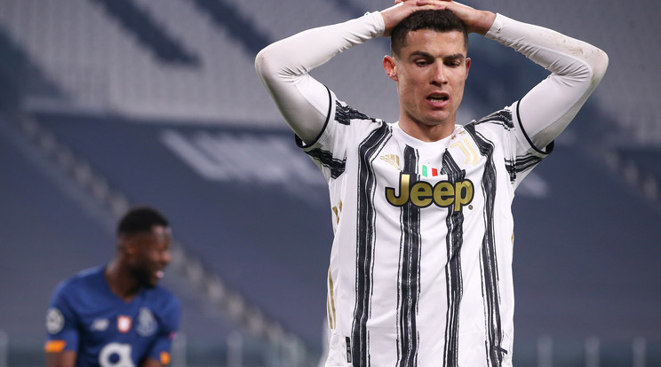 Cristiano Ronaldo﷯nem tudott segíteni a Juventuson,﷯amely meglepetésre a nyolc közé sem jutott a Bajnokok Ligájában /Fotó: Getty Images