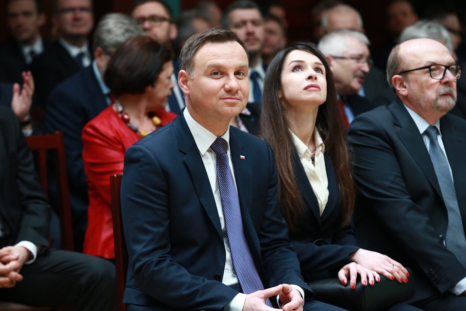 LUCIEŃ ROCZNICA SEMINARIÓW PREZYDENT DUDA (Prezydent Andrzej Duda Marta Kaczyńska Europoseł Ryszard Legutko)