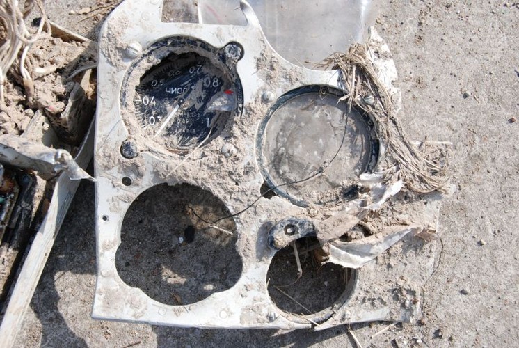 Rozbity wskaźnik liczby Macha z tupolewa