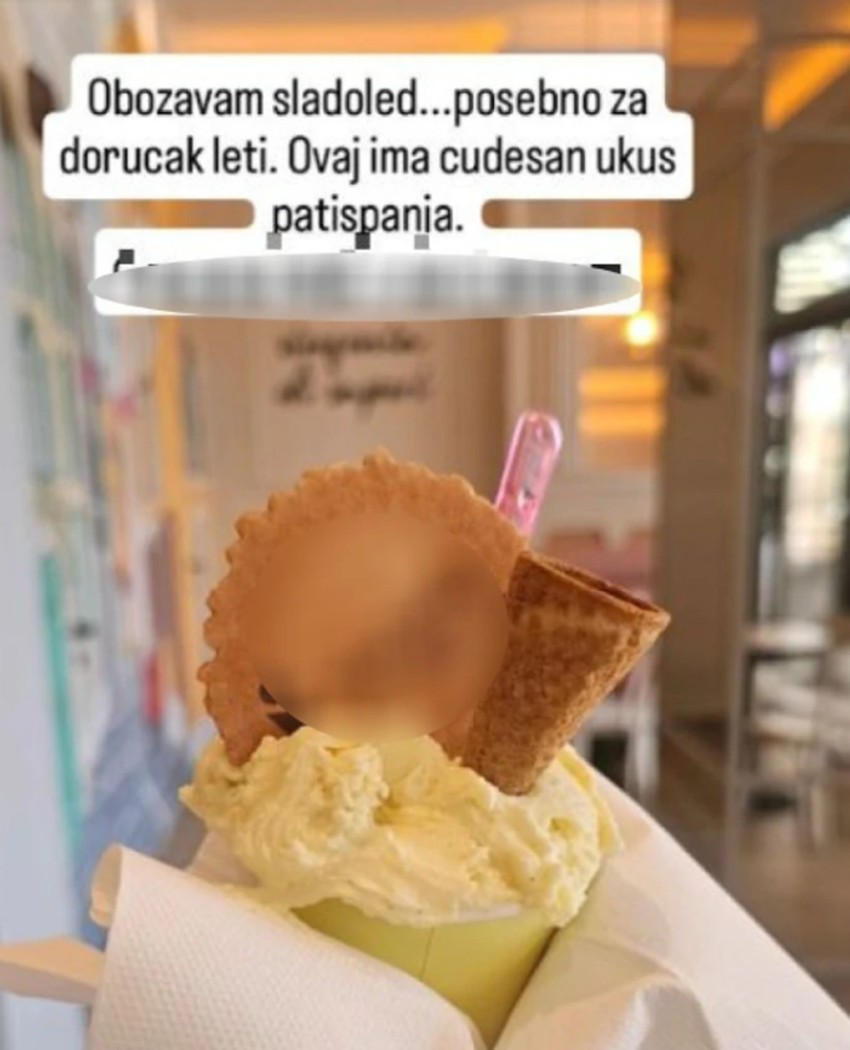 Iva Štrljić pokazala šta leti doručkuje