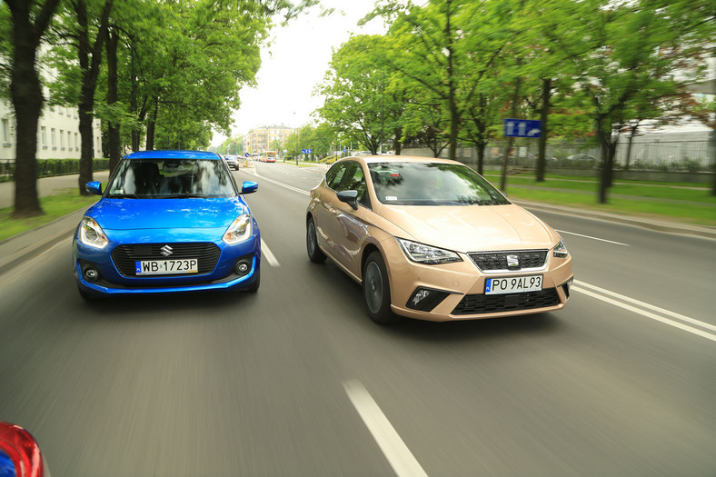 Seat Ibiza kontra Suzuki Swift - oba z miasta, ale z różnych dzielnic