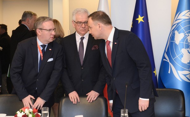 Krzysztof Szczerski, Jacek Czaputowicz i Andrzej Duda