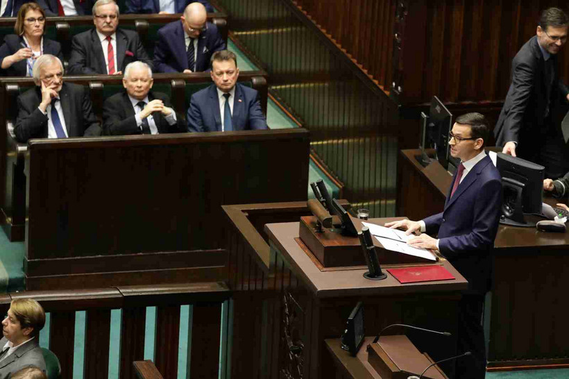 Premier Mateusz Morawiecki wygłasza expose w Sejmie