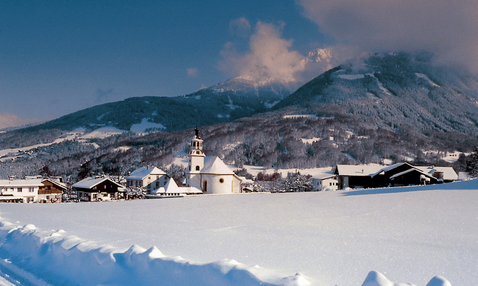 Austria - zima w Dolinie Sztubajskiej (Stubaital) - Schönberg