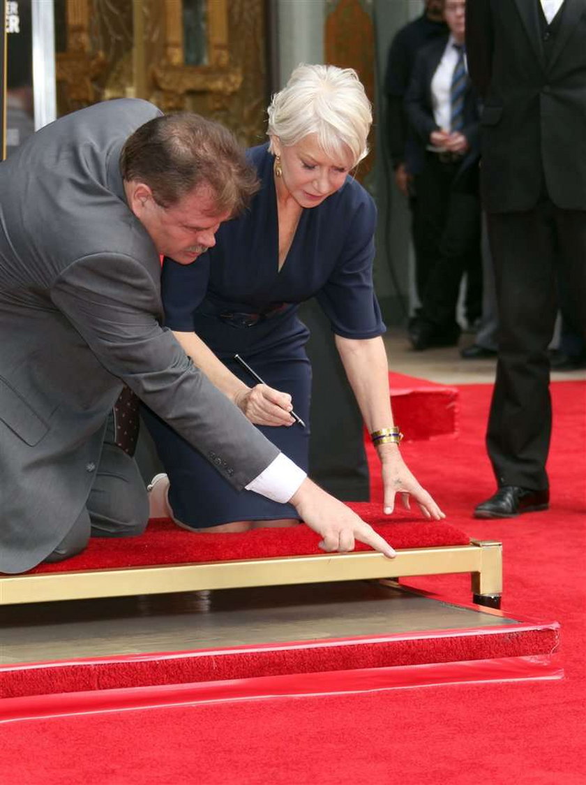 Helen Mirren wpadła w beton