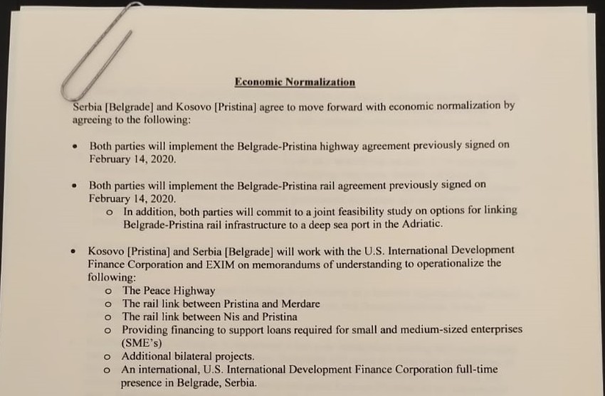 Sporazum Beograda i Prištine