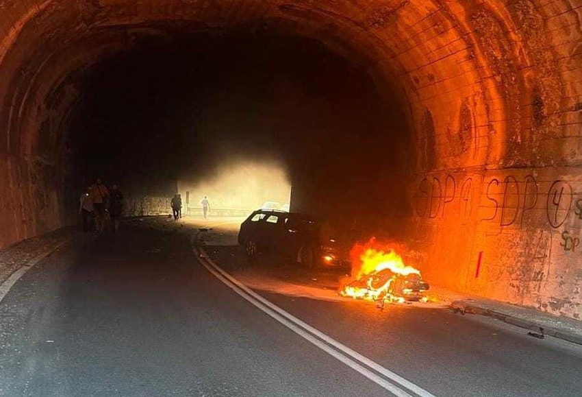 Saobraćajna nesreća u tunelu kod Tutina