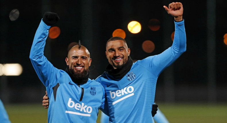 Arturo Vidal and Kevin-Prince Boateng