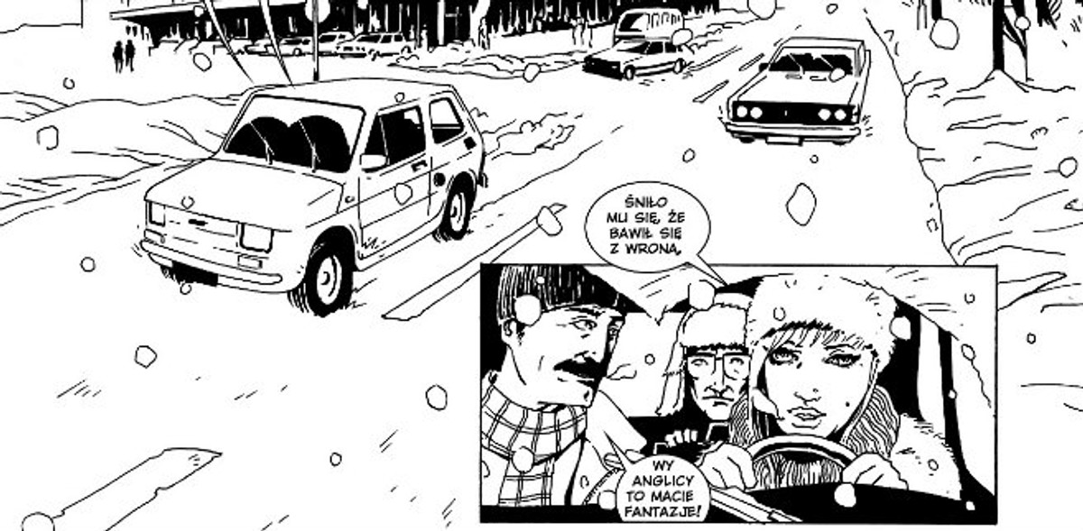 Ilustracje z komiksu "Profesor Andrews". Fot. Wydawnictwo Komiksowe