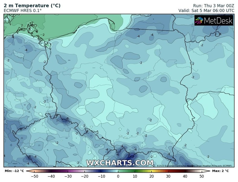 Niemal w całej Polsce pojawi się mróz