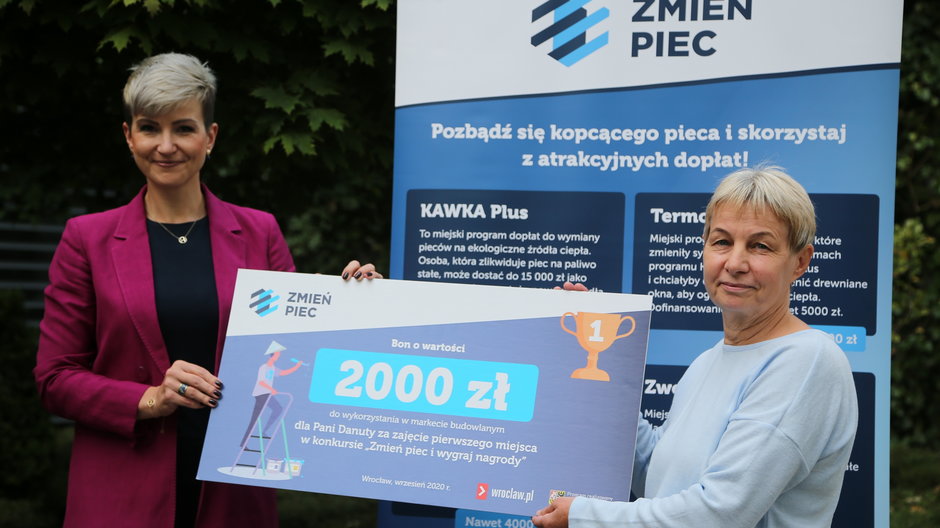 Laureatka konkursu "Zmień piec"