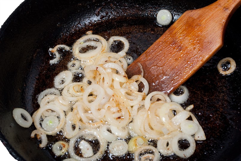 Onion,Fried,In,A,Pan