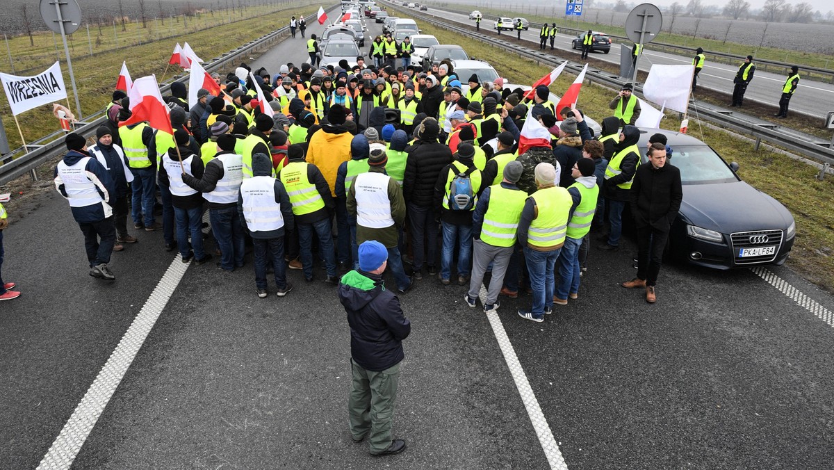 A2 blokada autostrady