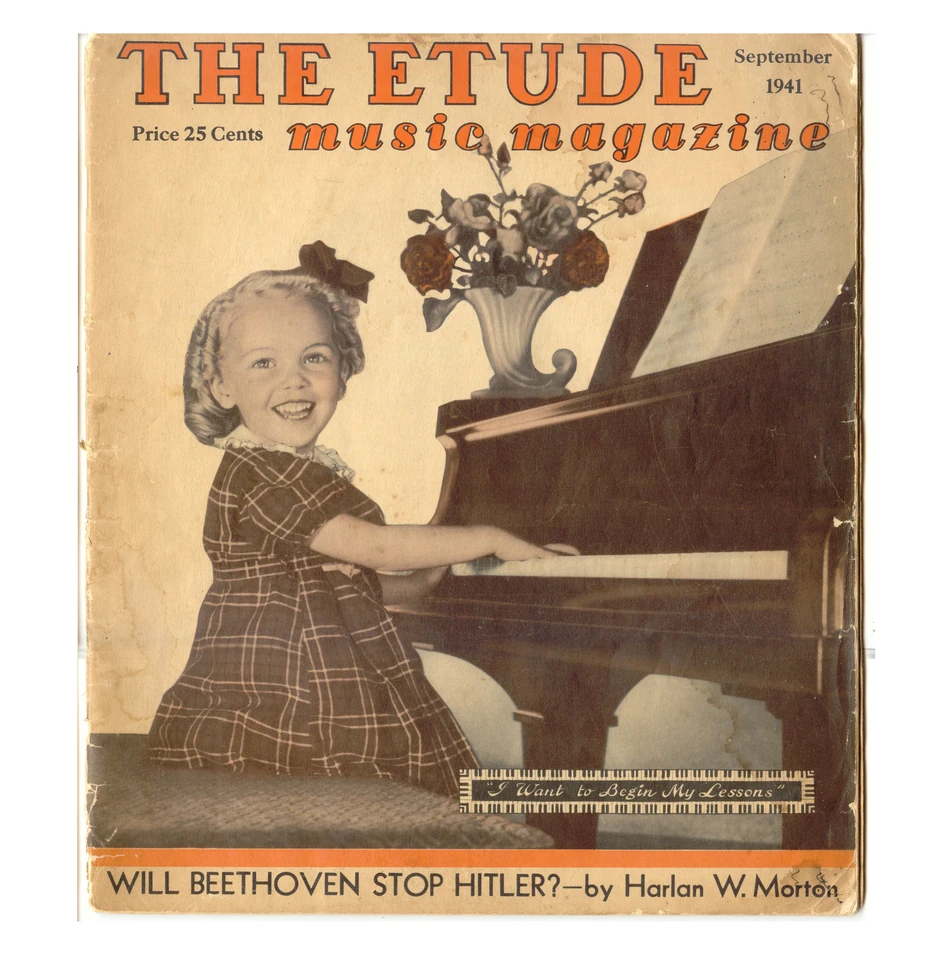 Harlan V. Morton, "Da li će Betoven zaustaviti Hitlera?", naslovnica "Etide", septembar 1941.