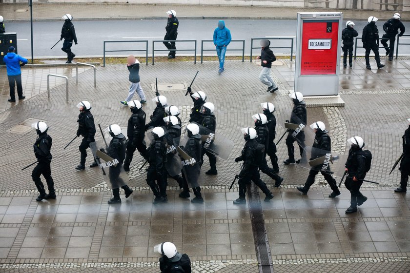 Zamieszki w Łodzi. Policja zatrzymała 24 osoby