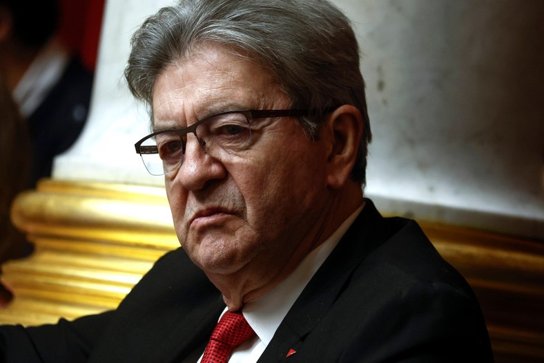 Jean-Luc Melenchon w Zgromadzeniu Narodowym, Paryż, Francja, 4 grudnia 2024 r.