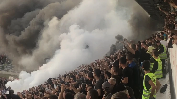 Derbi crven azvezda partizan haos
