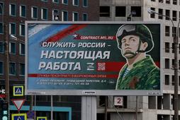 Propagandowy billboard rosyjski