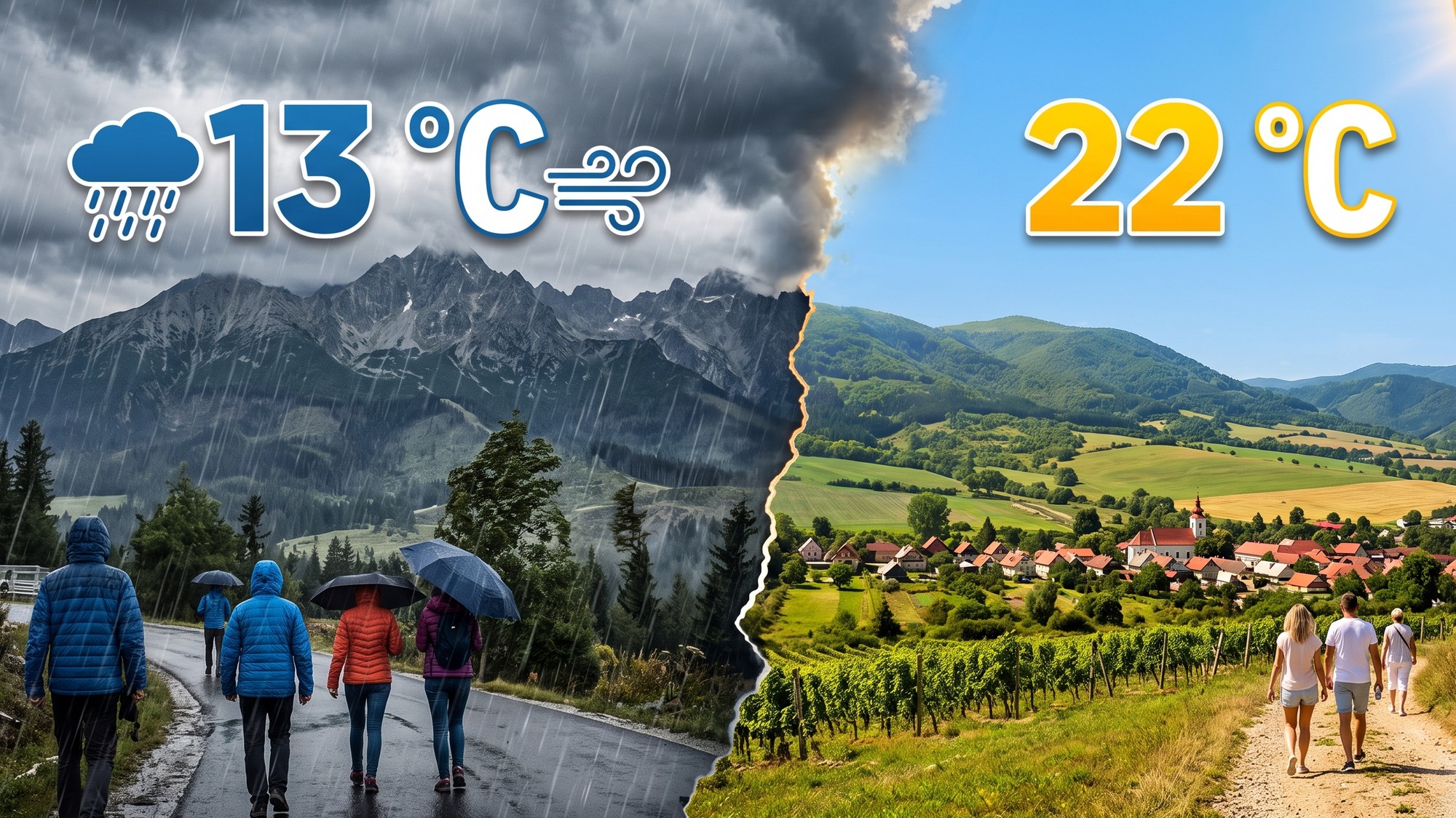 Slovensko vstúpi do nového týždňa s počasím, ktoré sa bude v jednotlivých regiónoch výrazne líšiť. 