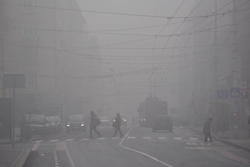 Magla i smog u Beogradu